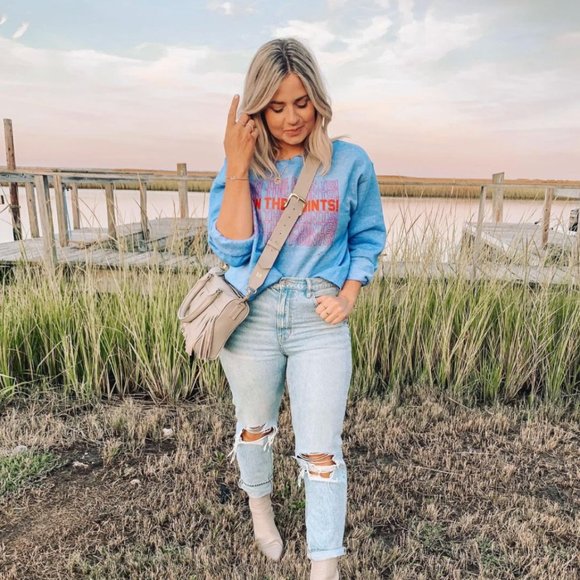Mamie Ruth Tops - Mamie Ruth Graphic Crewneck Sweatshirt